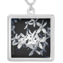Virgin Flowers, square necklace