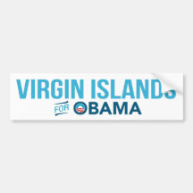 Virgin Islands For Barack Obama Biden Bumper Bumper Stickers