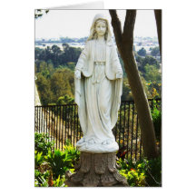 Virgin Mary Statue Card
