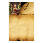 VIRGIN WITH CHILD Parchment Monogram Stationery