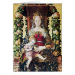 VIRGIN WITH CHILD ,Red Ruby Cards