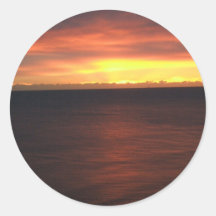 Virginia Beach Sunrise Round Sticker