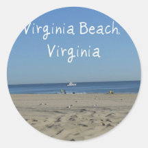 Virginia Beach, Virginia Round Stickers