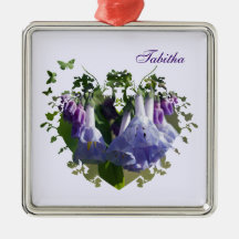 Virginia Bluebells Wildflowers Christmas Tree Ornaments
