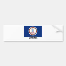 Virginia Flag Bumper Sticker