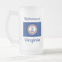 Virginia Flag Map City Mug
