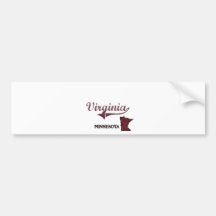 Virginia Minnesota City Classic Bumper Sticker
