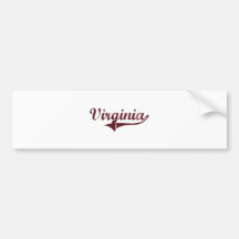 Virginia Minnesota Classic Design Bumper Stickers