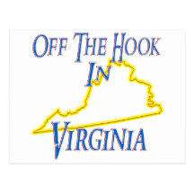 Virginia - Off The Hook Post Card