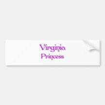 Virginia Princess Bumper Sticker