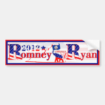 Virginia Romney and Ryan 2012 Bumper Sticker