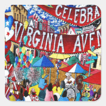 Virginia Square Sticker