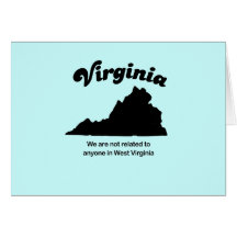 Virginia - We are not related Greeting Cards
