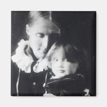 Virginia Woolf, with her mother Julia, 1884 Refrigerator Magnets