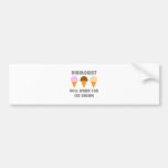 Virologist ... Will Work For Ice Cream Bumper Sticker