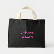 Virtuous Woman Tote Canvas Bags