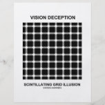 Vision Deception Scintillating Grid Illusion Personalized Flyer