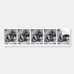 Visit the Zoo - WPA Poster - Bumper Sticker
