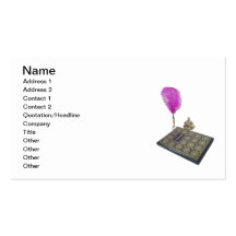 Visitor Book Pen Service Bell Business Card Templates