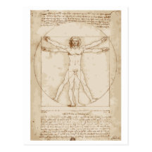 Vitruvian Man Postcards
