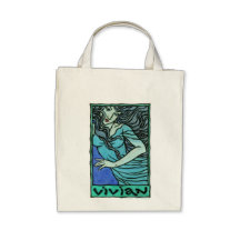 Vivian Organic Grocery Tote Tote Bags