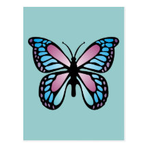 Vivid Butterfly Postcards