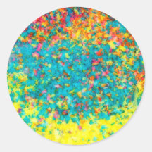 Vivid colours abstract stickers