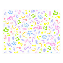 vivid notes_white postcards