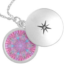 Vivid Snowflake Fractal Custom Necklace