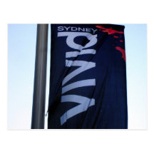 vivid sydney flag postcard
