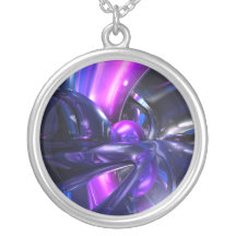 Vivid Waves Abstract Necklace