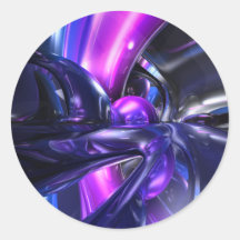 Vivid Waves Abstract Sticker