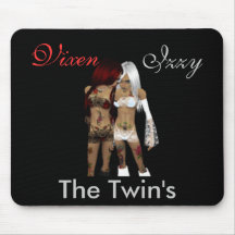 Vixen And Izzy The Twins Mouse Mat