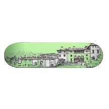 Vizcaya wedding venue skate board deck