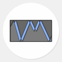 VM Line Round Sticker