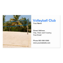 Volleyball Club Business Card
