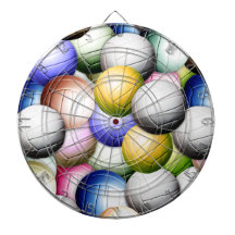 Volleyball Collage Dart Board