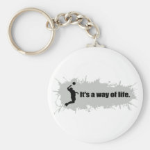 Volleyball is a Way of Life (Male) Keychains