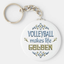 VOLLEYBALL is Golden Key Chain