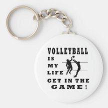 Volleyball Is My Life Key Chains