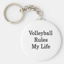 Volleyball Rules My Life Key Chains