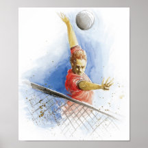 Volleyball Serve Print