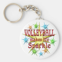Volleyball Sparkles Key Chains