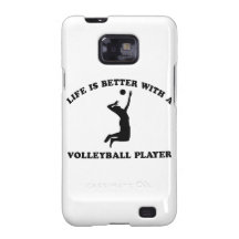 Volleyball Vector Designs Samsung Galaxy S2 Cover