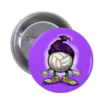Volleyball Wizard Pinback Button