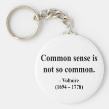 Voltaire Quote 3a Key Chains