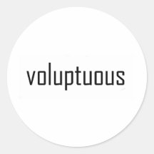 voluptuous round stickers