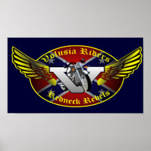 Volusia Riders Original Redneck Rebels Logo Print