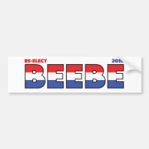 Vote Beebe 2010 Elections Red White and Blue Bumper Stickers