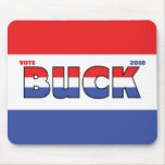 Vote Buck 2010 Elections Red White and Blue Mouse Pads